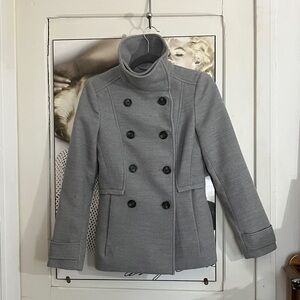 H&M Women's Gray Pea Coat
